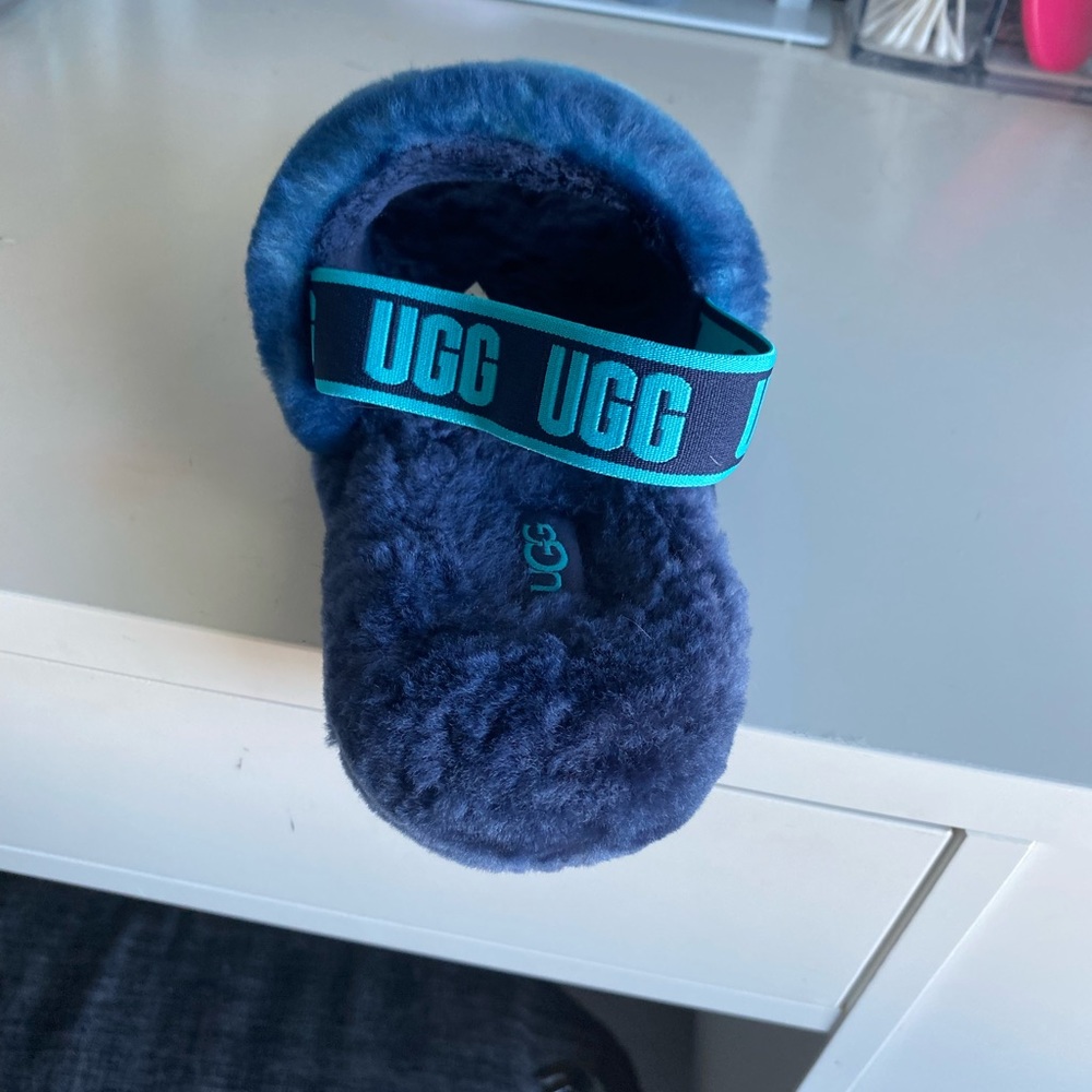 Blue fluff uggs